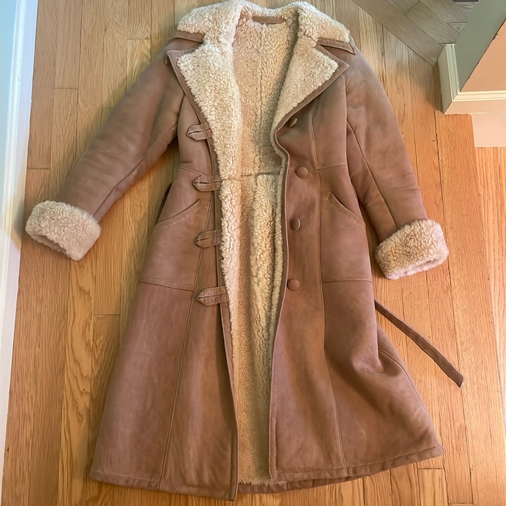 Vintage Shearling Handmade Coat